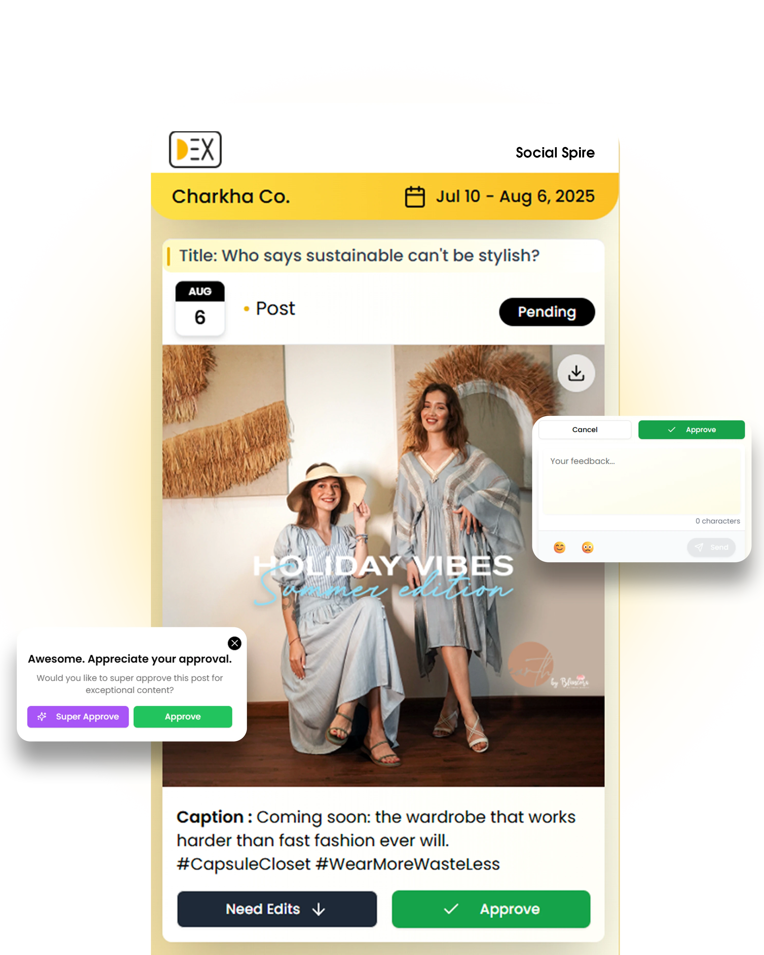 DEX Dashboard Preview
